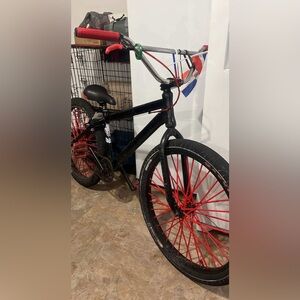 Black and Red SE bike